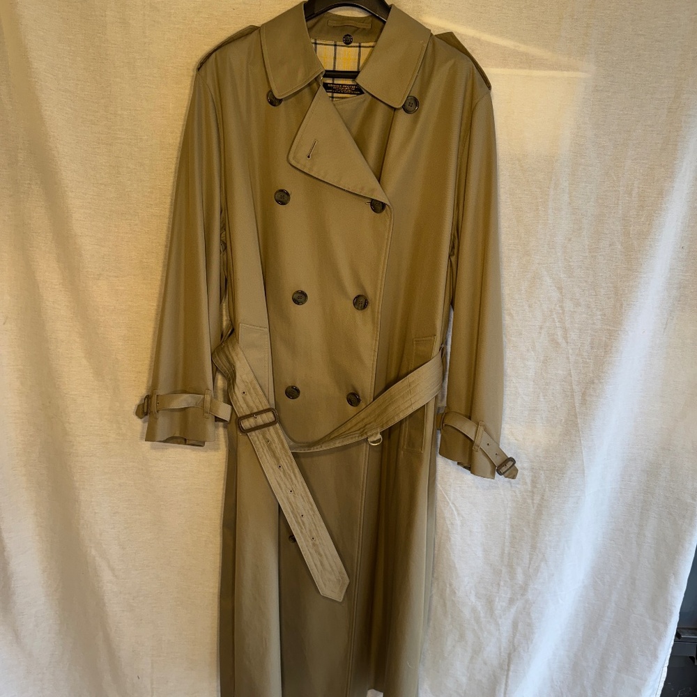 Men’s Brooks Brothers Double-breasted Trench Coat with Wool Liner